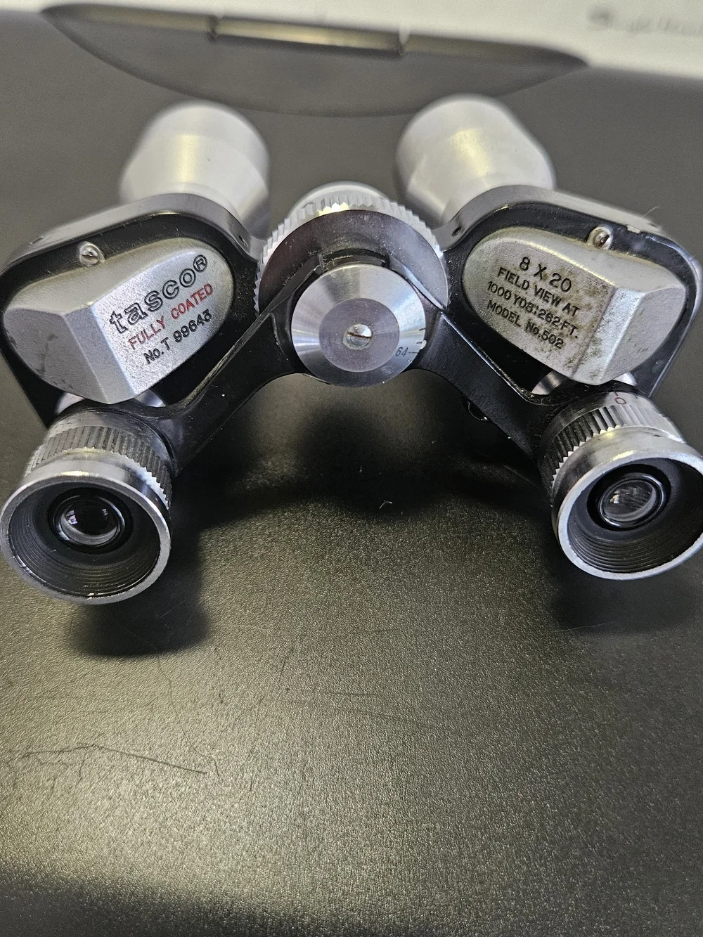 8x20 Compact Binoculars - Silver & Black